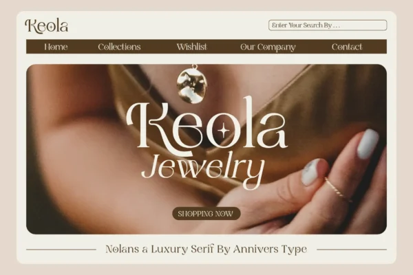 Nolans - Luxury Serif Typeface Font