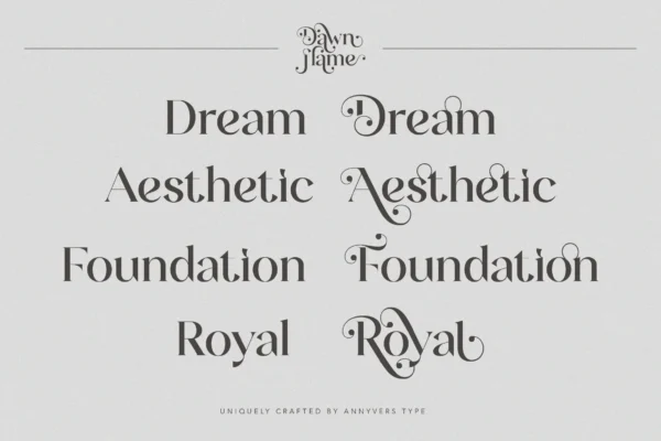 Dawn Flame-07 Dawn Flame – A Timeless Serif Font