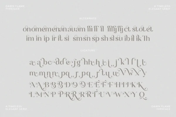 Dawn Flame-09 Dawn Flame – A Timeless Serif Font