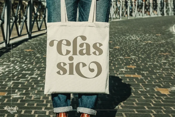 Golden Lush a Retro Glamorous Font