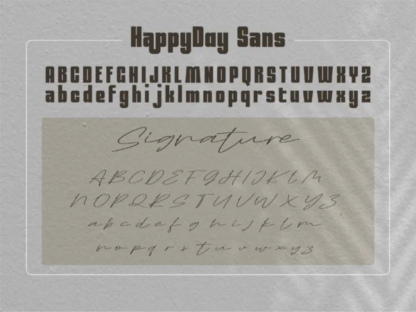 Happyday-06 (1) Happyday Script & Sans - Font Duo
