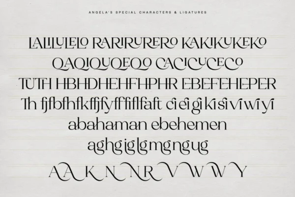 Angela - A Timeless & Elegant Serif