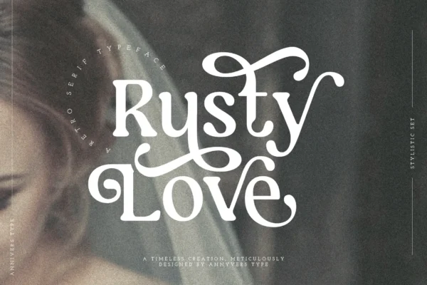 Rusty Love - Retro Vintage Charm Font
