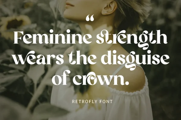 Retrofly A Retro Serif Font