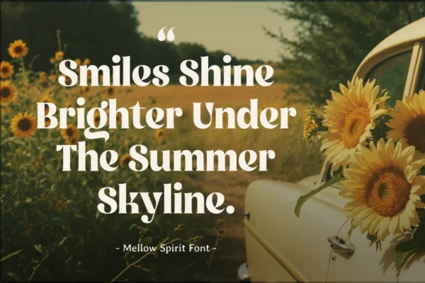 Mellow Spirit - Modern Retro Font